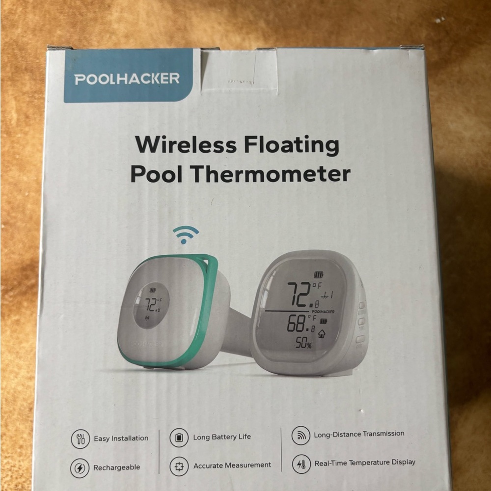 Wireless Floating Pool Thermometer - Gray
